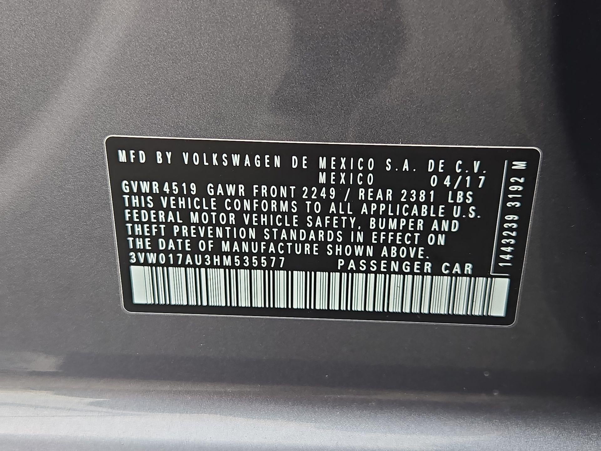 2017 Volkswagen Golf SportWagen TSI S