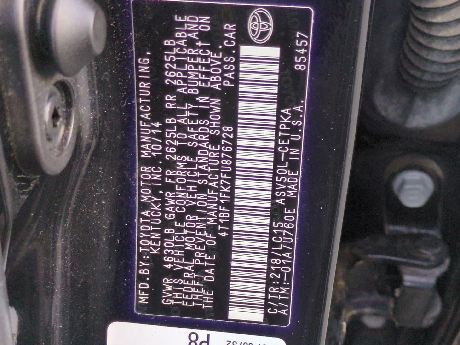 2015 Toyota Camry XSE