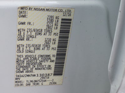 2017 Nissan Murano SV