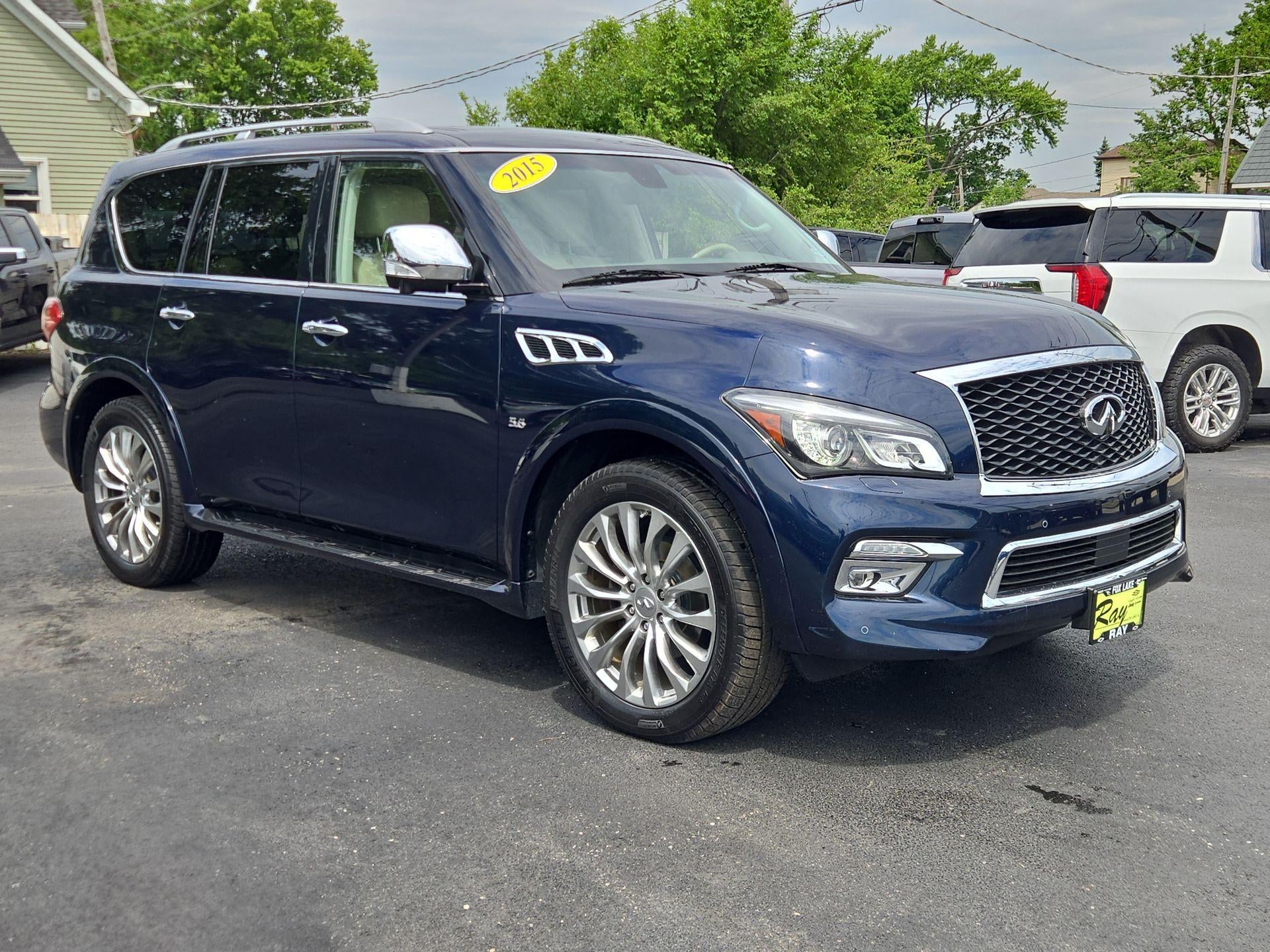 Used 2015 INFINITI QX80 Base with VIN JN8AZ2NEXF9086825 for sale in Fox Lake, IL