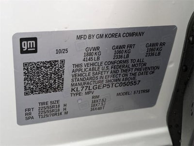 2026 Chevrolet Trax FWD 4dr 1RS