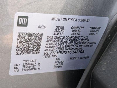 2026 Chevrolet Trax FWD 4dr LT