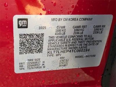 2026 Chevrolet Trax FWD 4dr LT