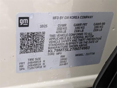 2026 Chevrolet Trailblazer FWD 4dr RS