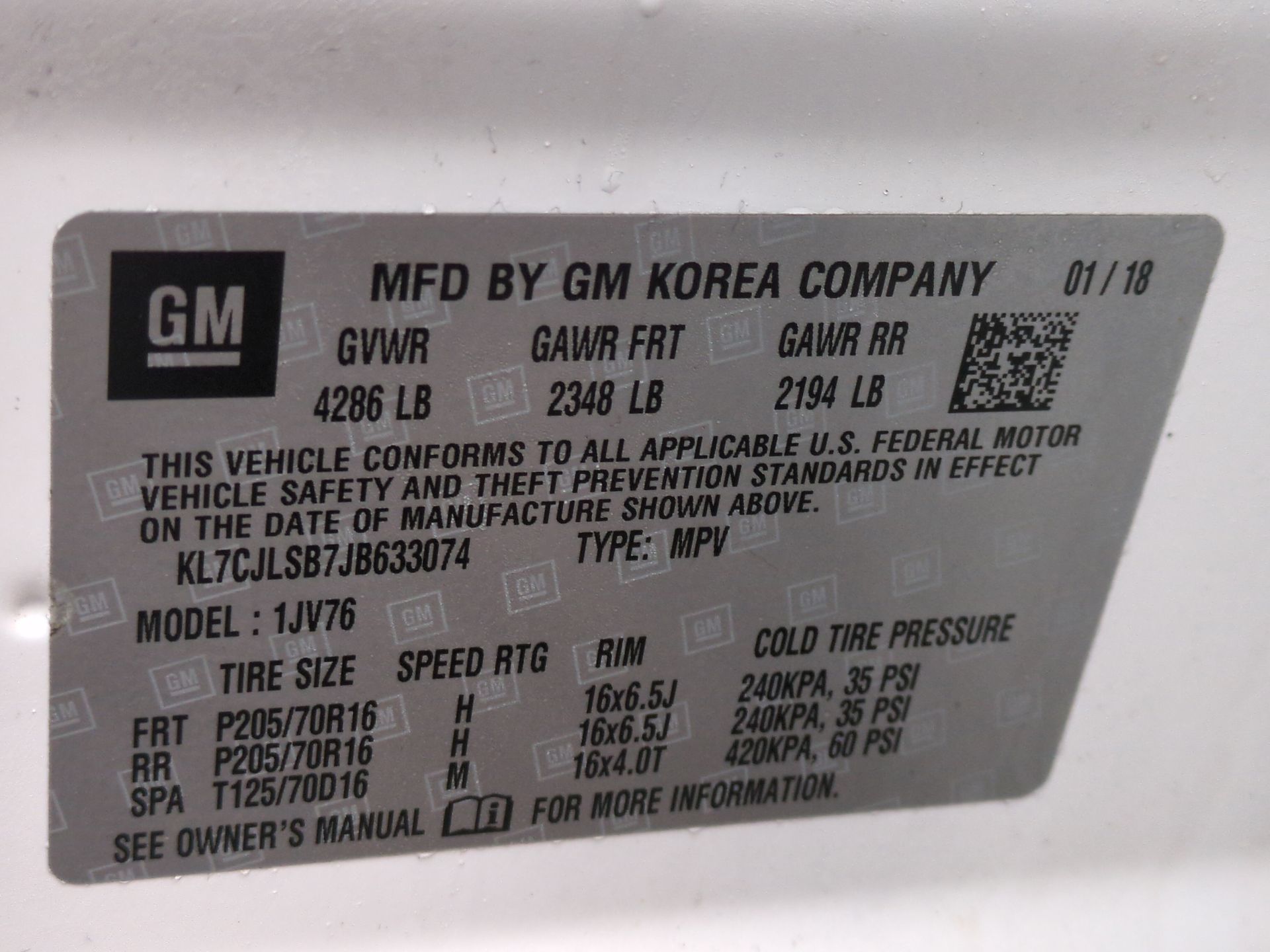 2018 Chevrolet Trax LT