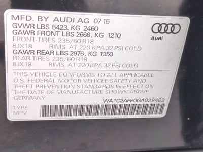 2016 Audi Q5 2.0T Premium