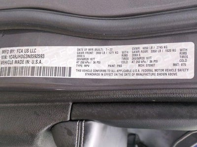 2022 Jeep Grand Cherokee Overland 4x4