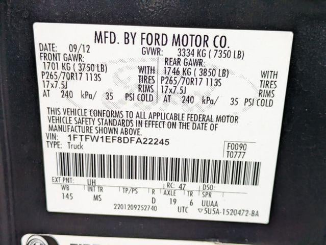 2013 Ford F-150 4WD SuperCrew 5-1/2 Ft Box XLT