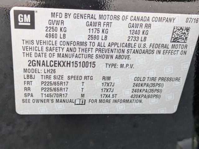 2017 Chevrolet Equinox FWD LT