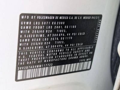 2021 Volkswagen Tiguan 2.0T SE R-Line Black 4MOTION