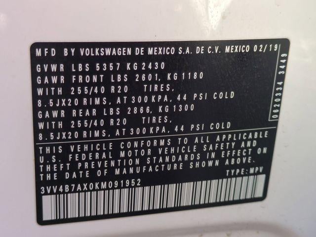 2019 Volkswagen Tiguan 2.0T SEL Premium R-Line 4MOTION