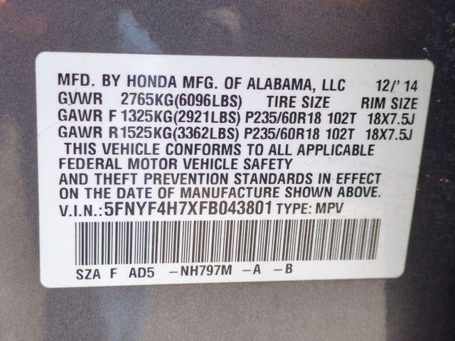 2015 Honda Pilot 4WD EX-L with Navigation