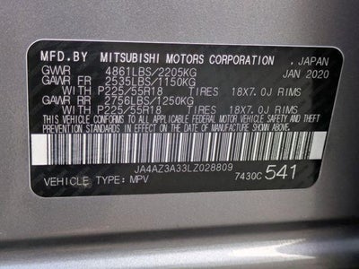 2020 Mitsubishi Outlander ES S-AWC