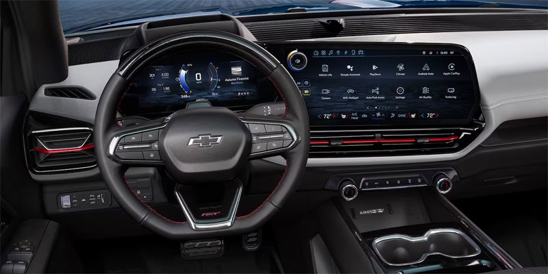 A close up look at the 2024 Chevrolet Silverado Ev dashboard