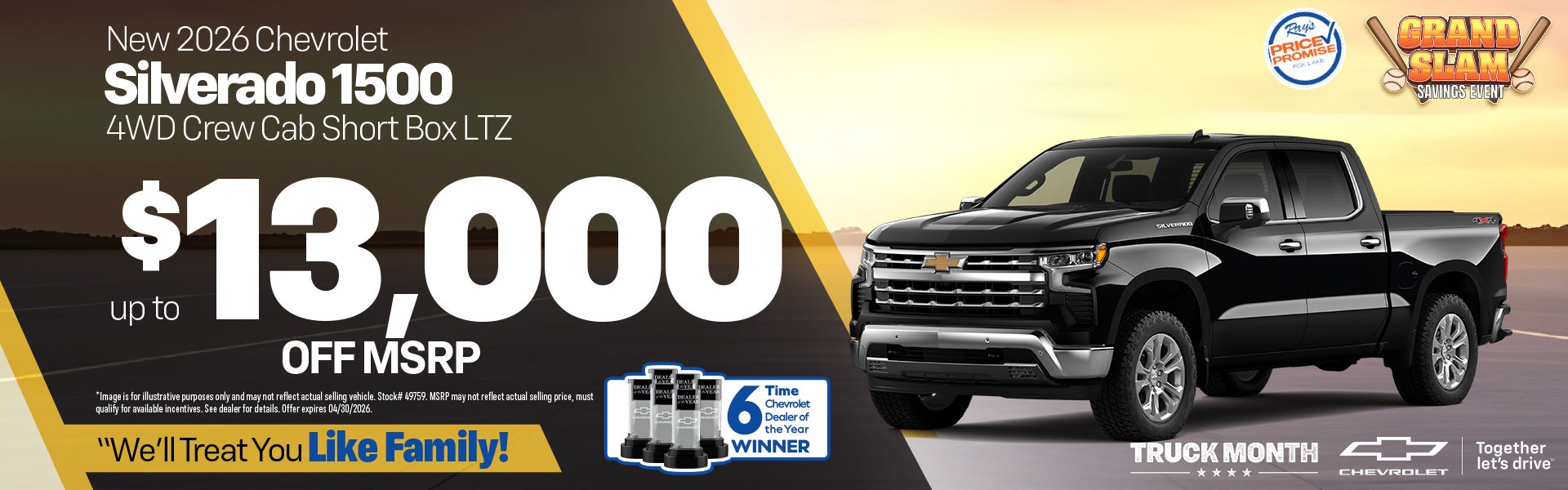 New 2026 Chevy Silverado 1500 4WD Crew Cab Short Box LTZ