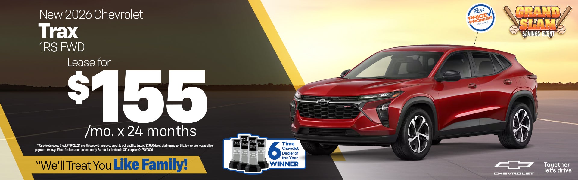 New 2026 Chevy Trax 1RS FWD