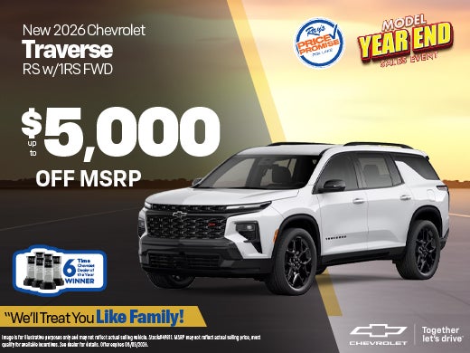 2026 Chevrolet Traverse RS w/1RS FWD