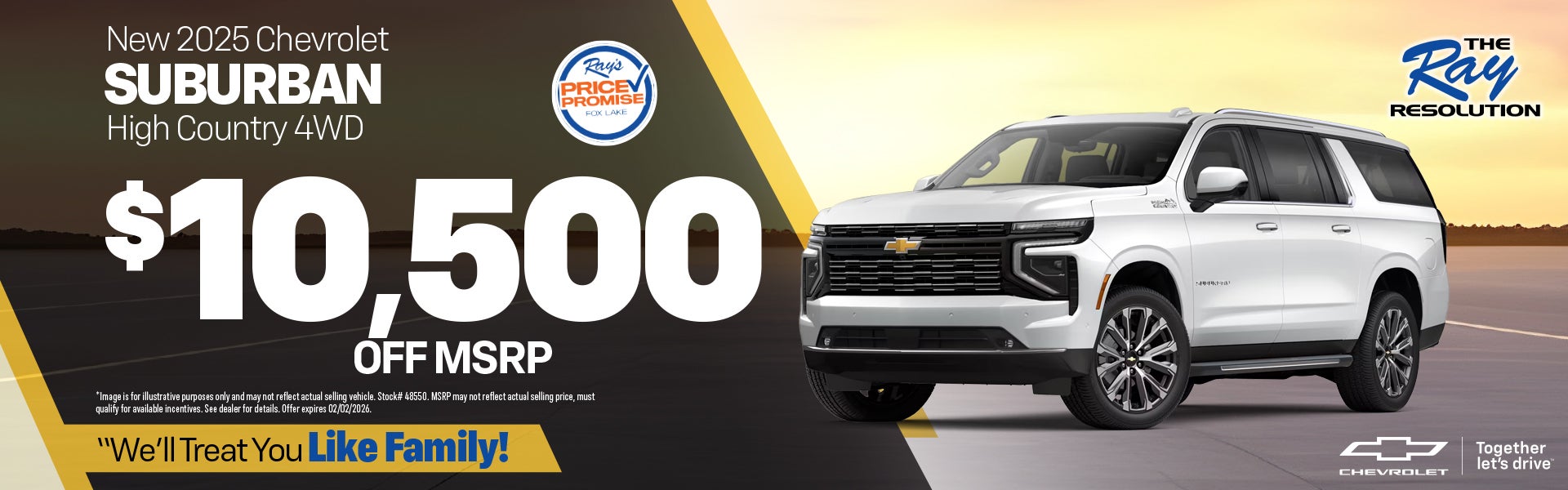 2025 Chevy Surburban High Country 4WD