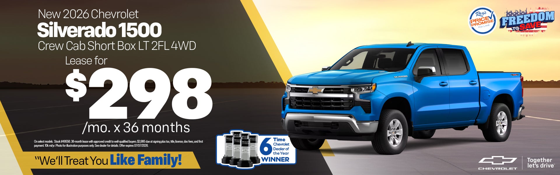 New 2026 Chevrolet Silverado 1500 Crew Cab Short Box LT 2FL 