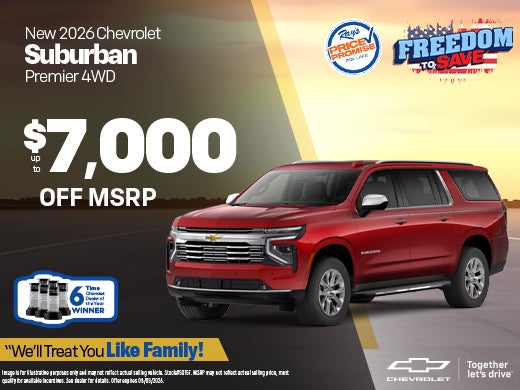 New 2026 Chevrolet Suburban Premier 4WD