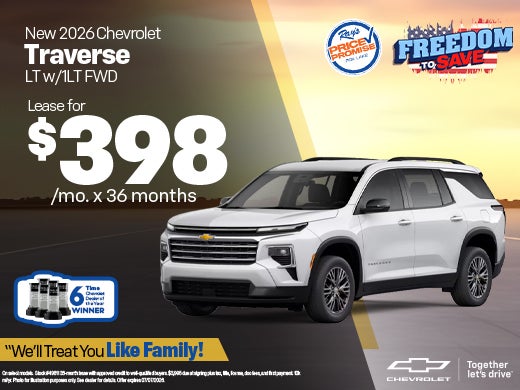 New 2026 Chevrolet Traverse LT w/1LT FWD
