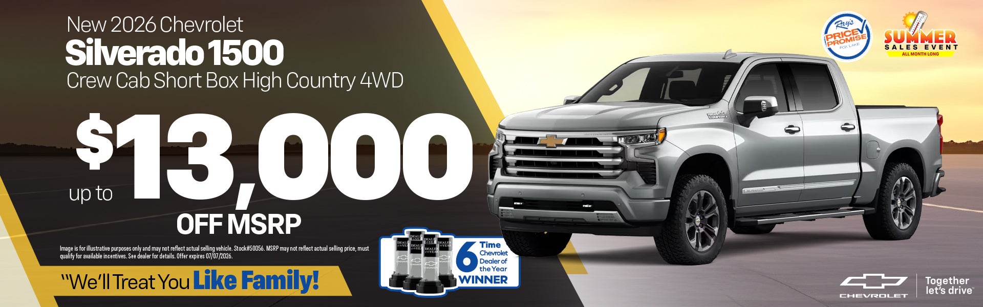 New 2026 Chevrolet Silverado 1500 Crew Cab Short Box High Co