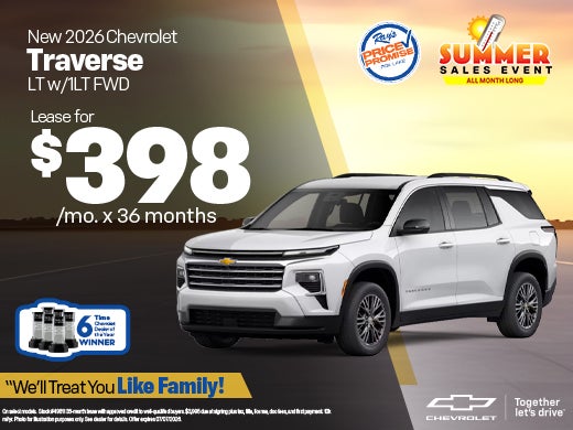 New 2026 Chevrolet Traverse LT w/1LT FWD