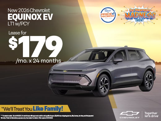 New 2026 Chevy Equinox EV LT1 w/PCY