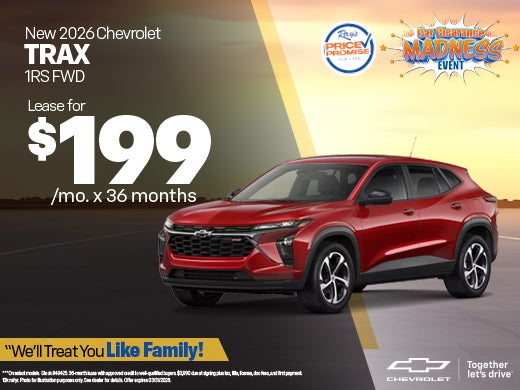 New 2026 Chevy Trax 1RS FWD