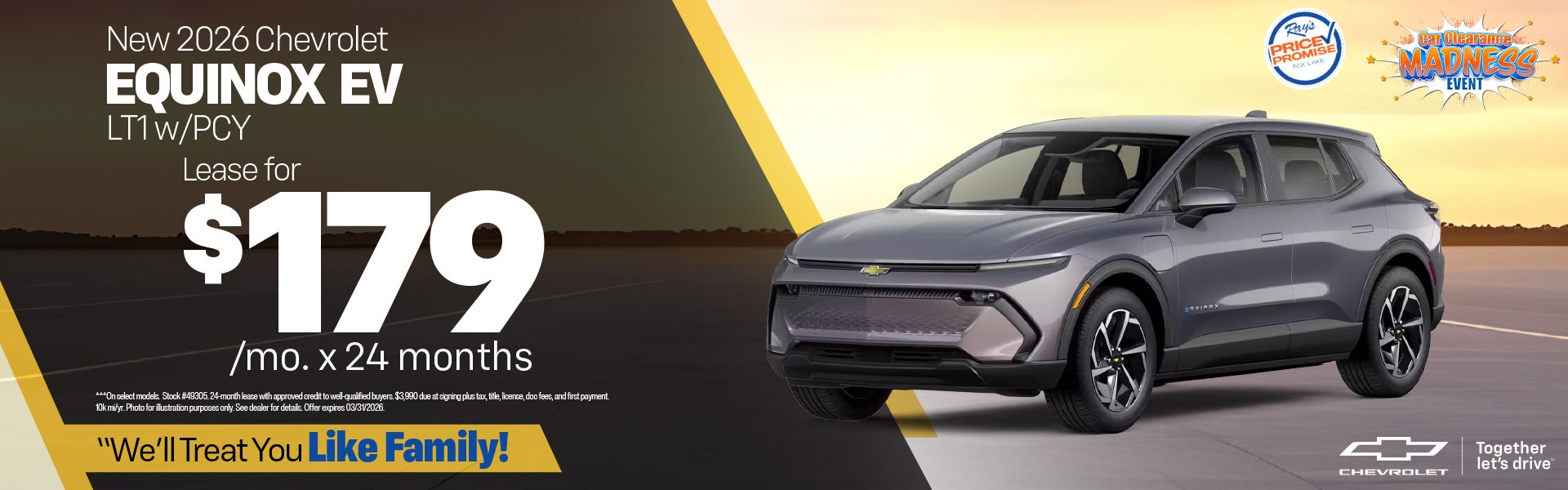 New 2026 Chevy Equinox EV LT1 w/PCY