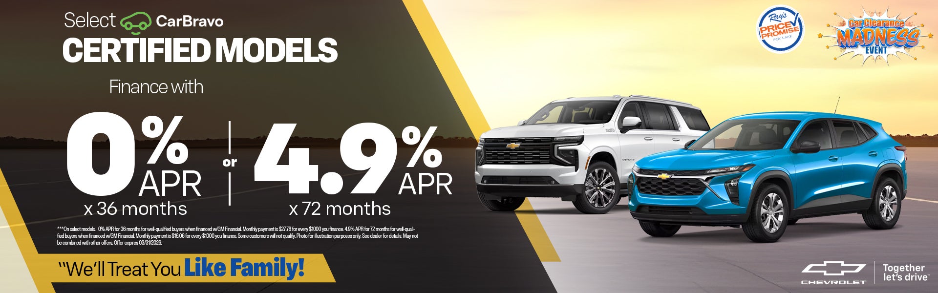 Select CarBravo Certified Models