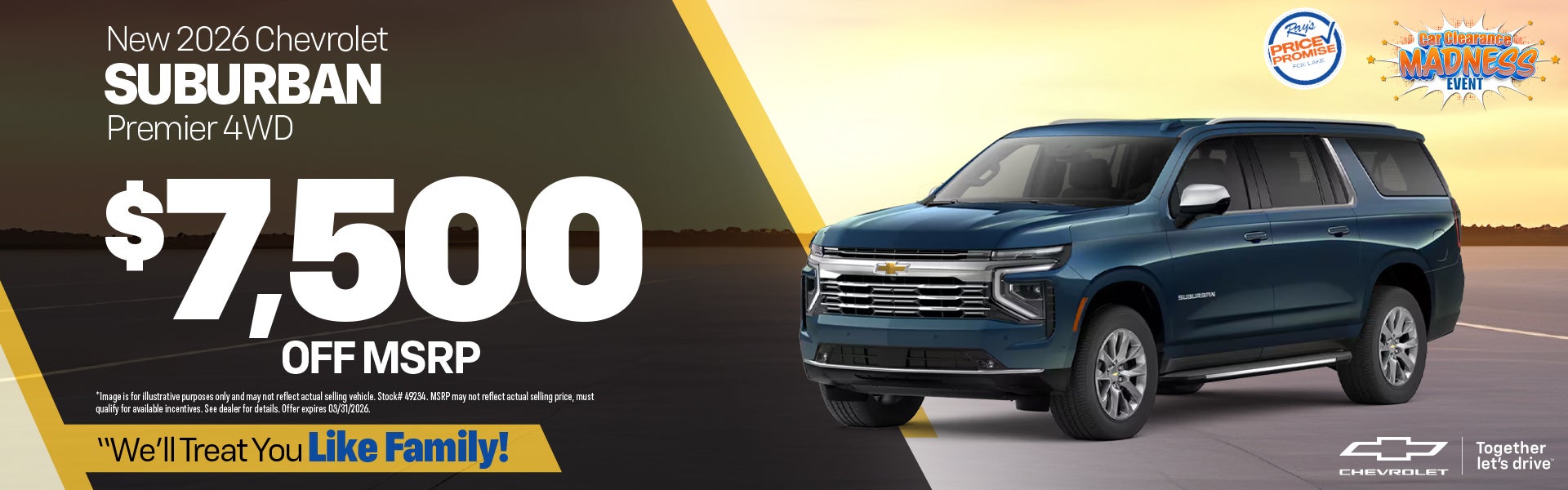 New 2026 Chevy Suburban Premier 4WD