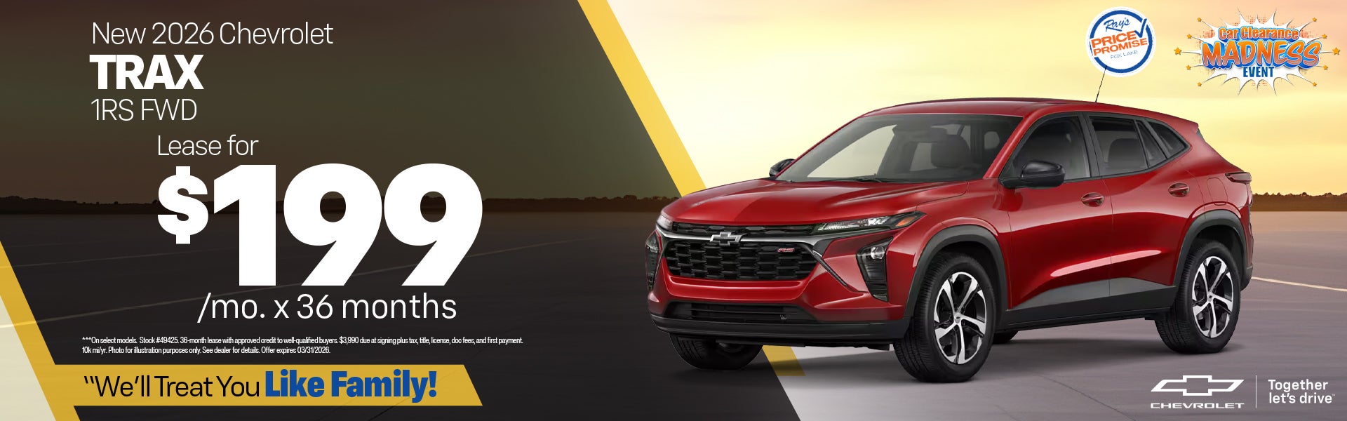 New 2026 Chevy Trax 1RS FWD