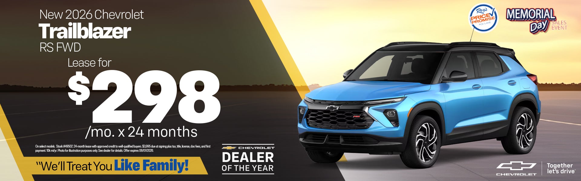 New 2026 Chevy Trailblazer RS FWD