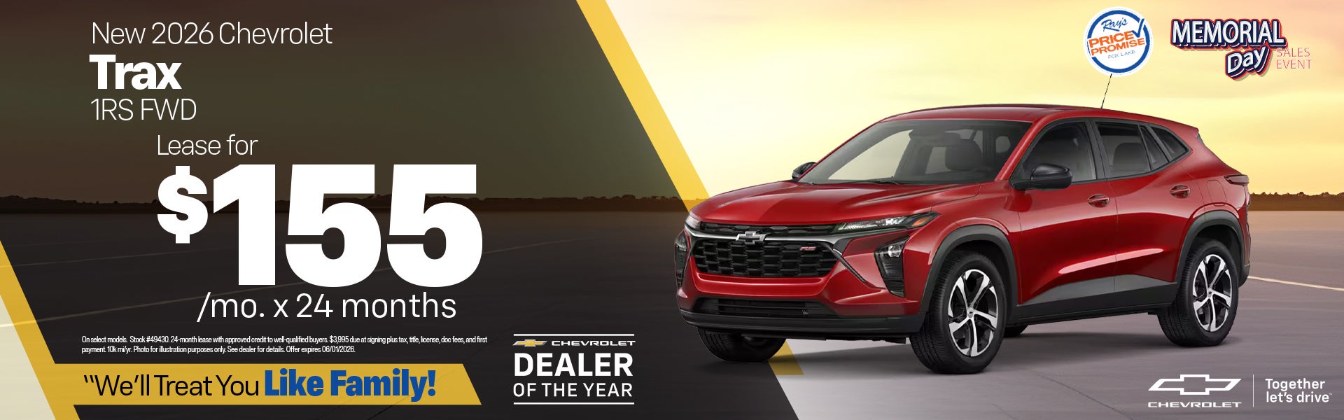 New 2026 Chevy Trax 1RS FWD