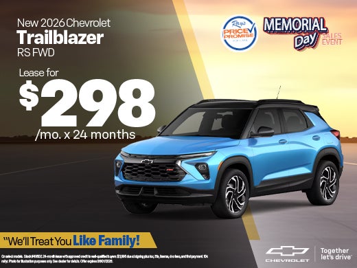 New 2026 Chevy Trailblazer RS FWD