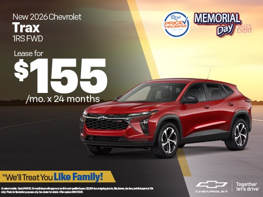 New 2026 Chevy Trax 1RS FWD