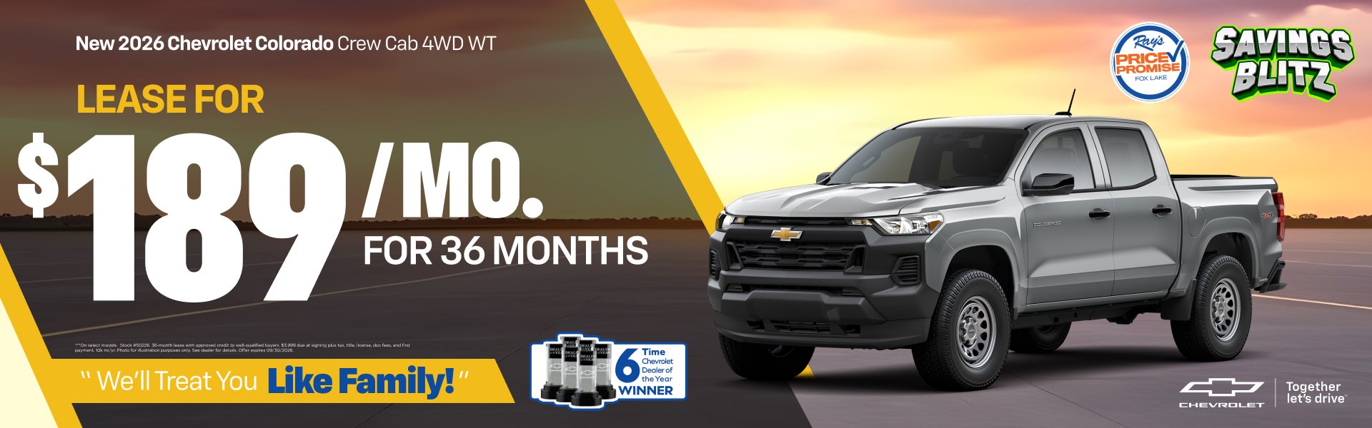 2026 Chevrolet Colorado Crew Cab Short Box 4WD WT 