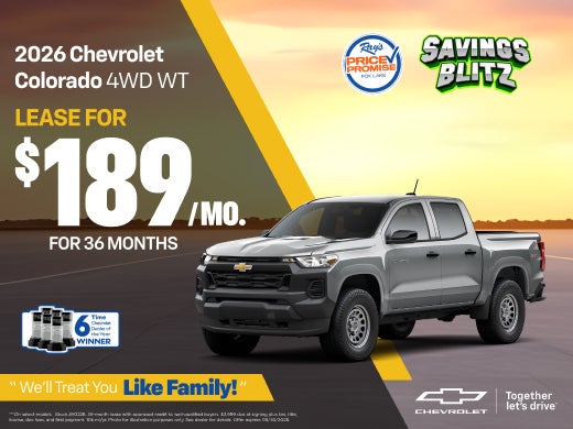 2026 Chevrolet Colorado Crew Cab Short Box 4WD WT 