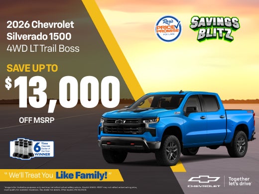 2026 Chevrolet Silverado Crew Cab Short 4WD LT Trail Boss 