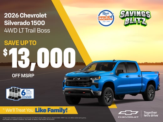 2026 Chevrolet Silverado Crew Cab Short 4WD LT Trail Boss 