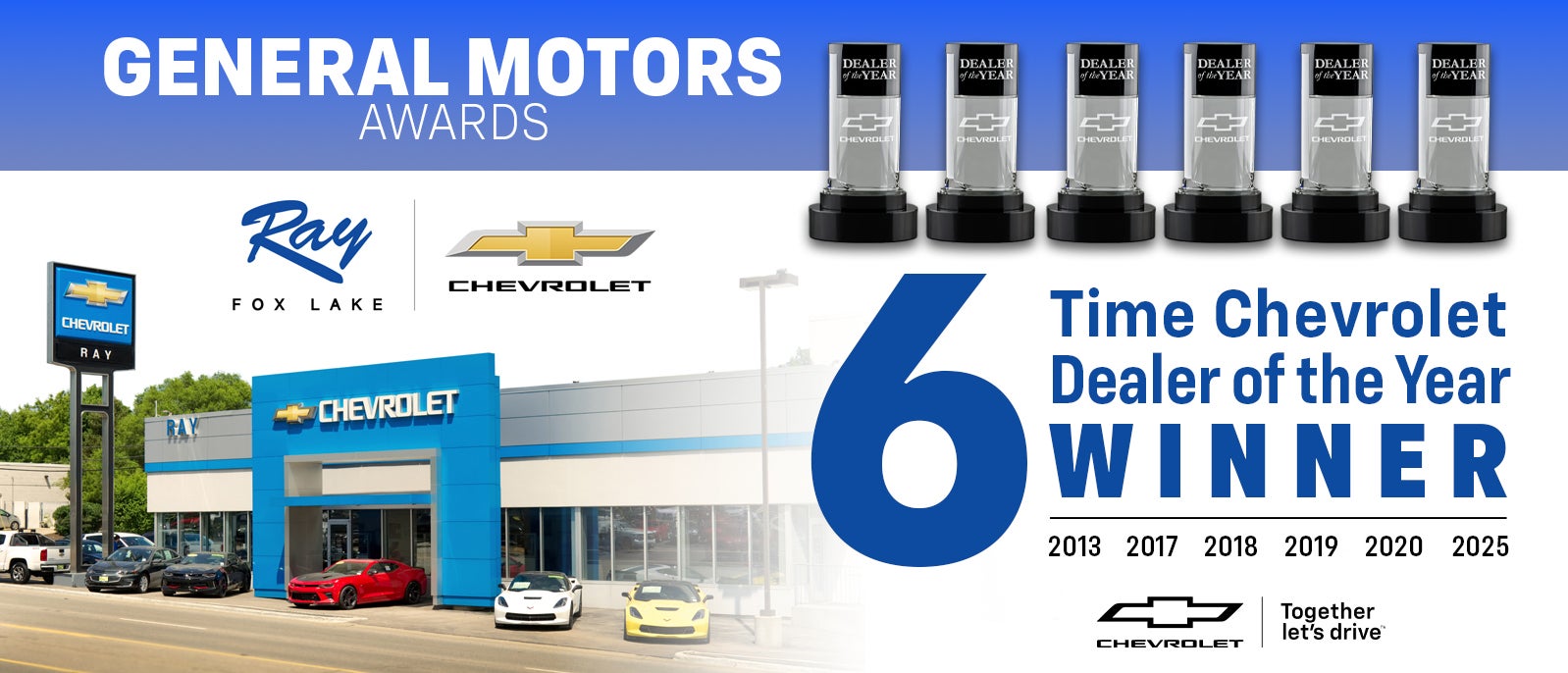 Ray Chevrolet 5 time winner