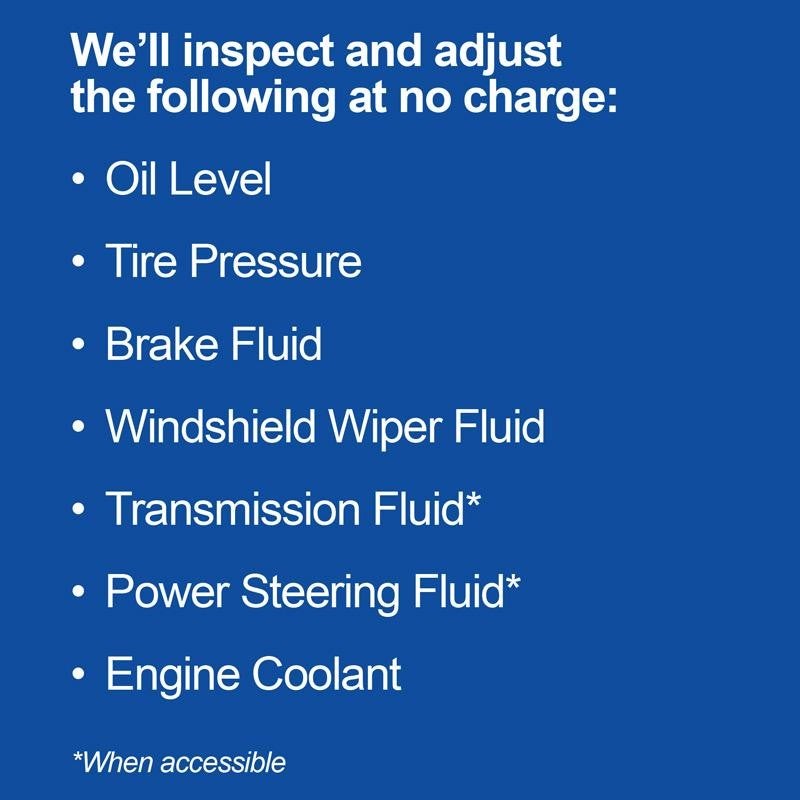 Oil Level Tire Pressure Brake Fluid